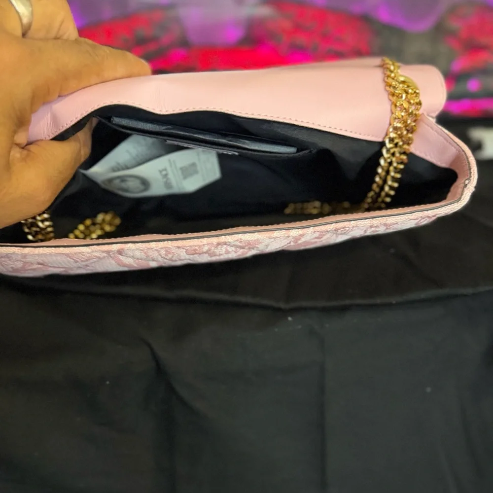 Versace Blush Pink Baroque Shoulder Bag NWT - Picture 7 of 10